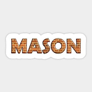 Mason, Craftsmans, Bricklayer, Construction, Wall Sticker